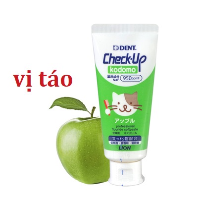 Kem đánh răng trẻ em Nhật Bản Checkup Lion