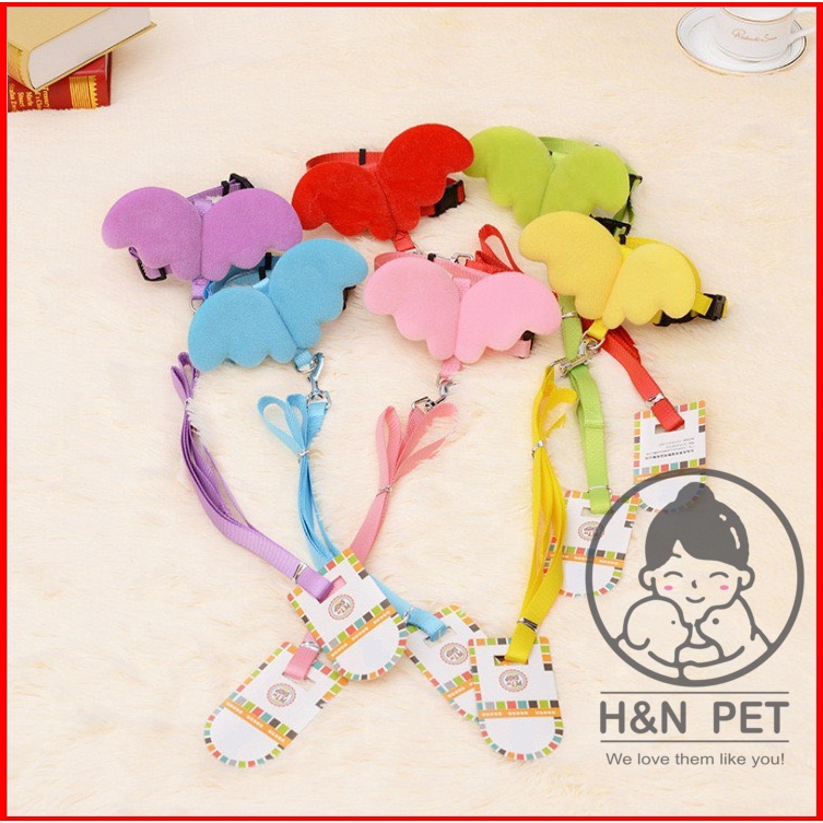 Dây Dắt Hình Đôi Cánh Thiên Thần Cho Thú Cưng Chó Mèo Dưới 5kg  H&amp;N PET