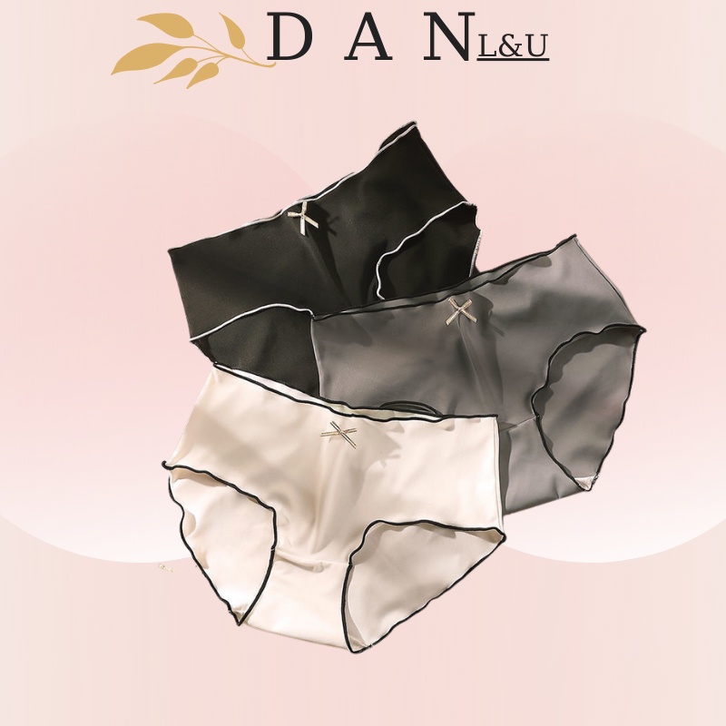 Quần Lót Nữ Gợn Sóng Thắt Lưng Nơ Mềm Mịn Thoáng Mát DAN L&amp;U 2074