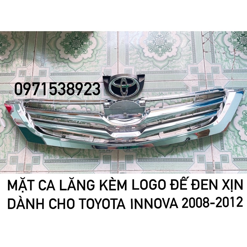 CA LĂNG TRƯỚC MẠ CROM KÈM LOGO CÓ ĐẾ XỊN. DÀNH CHO TOYOTA INNOVA 2008-2012