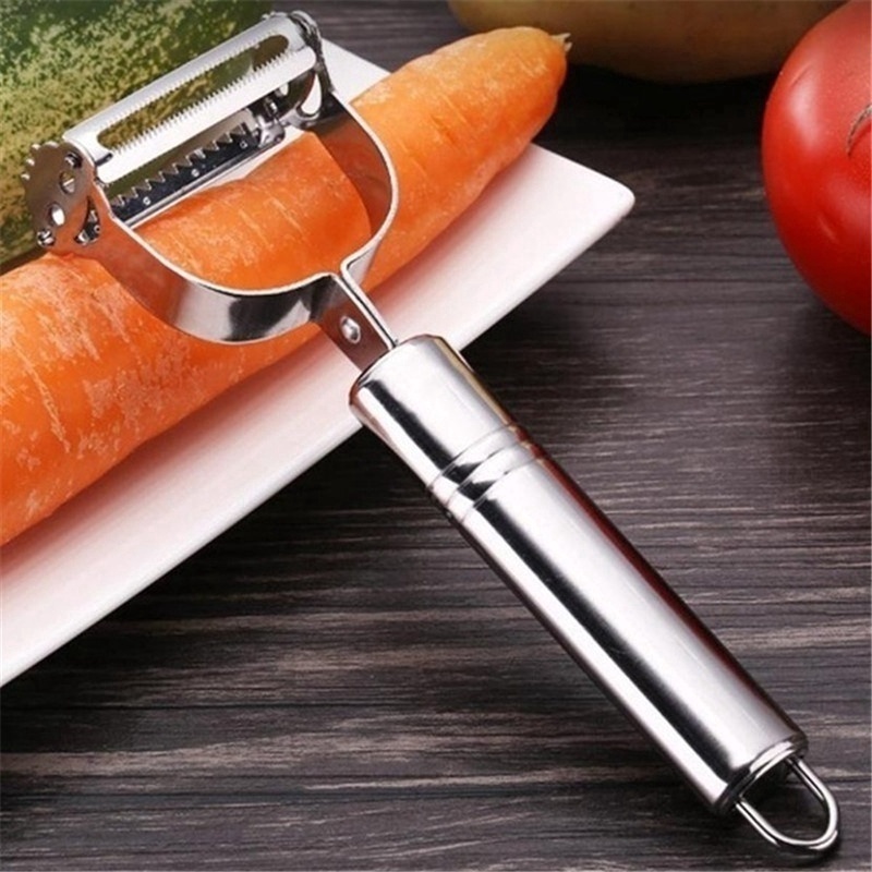 Dụng Cụ Gọt Vỏ Rau Củ Quả Đa Năng Bằng Thép Không Gỉ