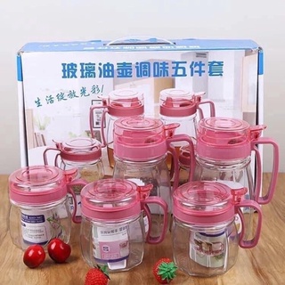 Bộ Gia Vị Thuỷ Tinh 5 Món