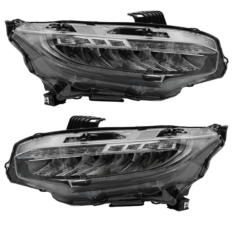 Khung Bảo Vệ Đèn Pha LED Bằng Kính Chuyên Dụng Cho 2016-2018 Honda Civic