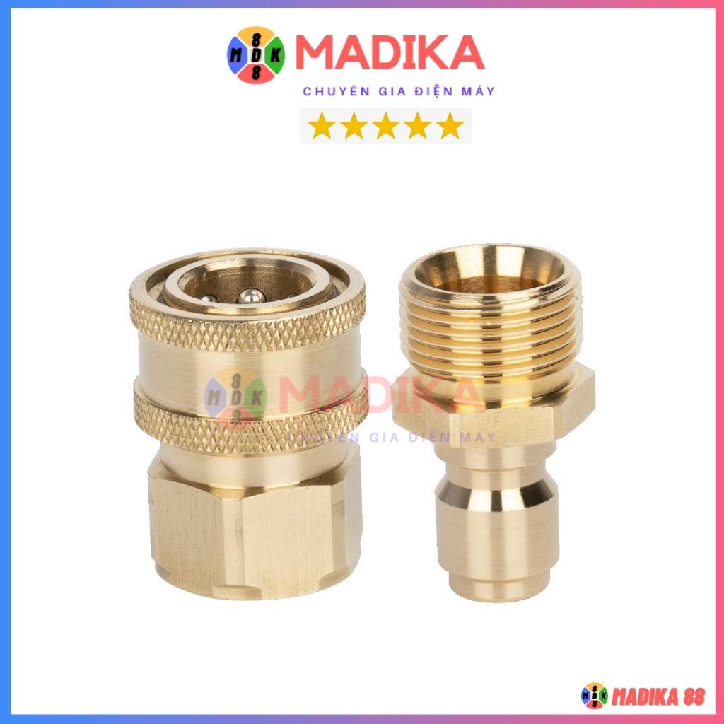 Bộ Khớp Nối Nhanh Đầu Ra Cho Máy Rửa Xe Áp Lực Cao, Máy Xịt Rửa Cao Áp, Máy Rửa Xe Gia Đình