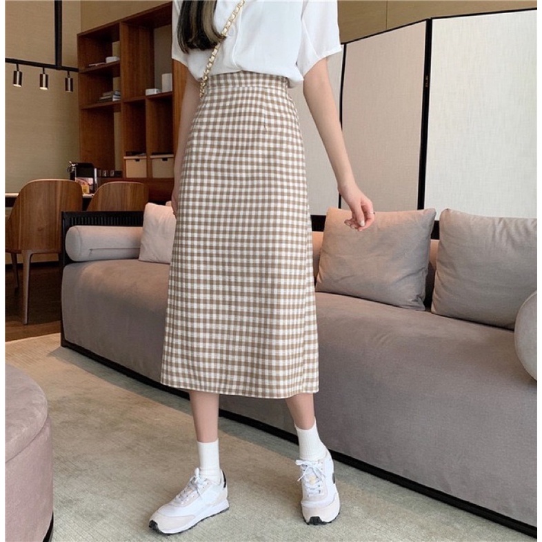 (CÓ SẴN - NHẬN MAY ĐO) CHÂN VÁY CARO DÀI/NGẮN | BigBuy360 - bigbuy360.vn