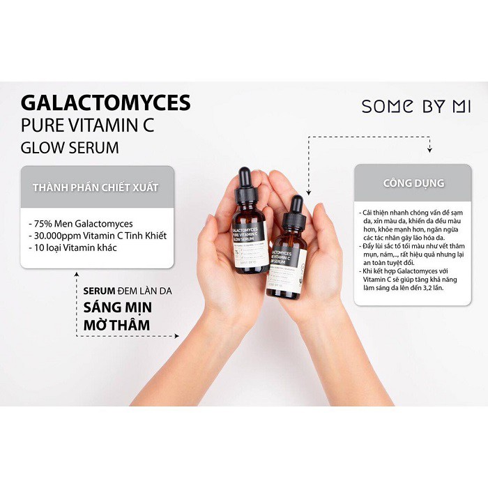 Tinh Chất Dưỡng Trắng Chống Lão Hóa Nuôi Dưỡng Làn Da Sáng Mịn Some By Mi Galactomyces Pure Vitamin C Glow Serum 30ml