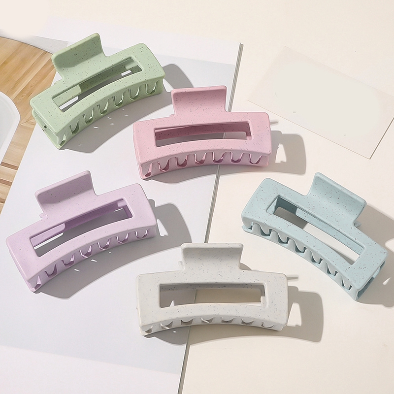 Kẹp tóc hình vuông màu kẹo ngọt ngào