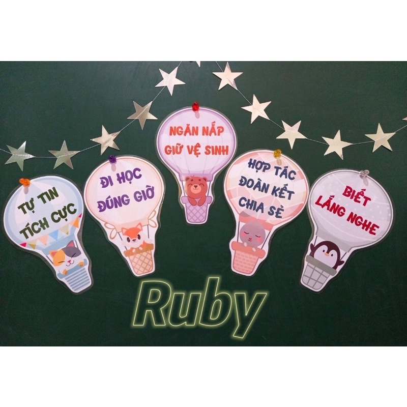 Nội quy lớp mẫu rời - Đồ dùng dạy học Ruby