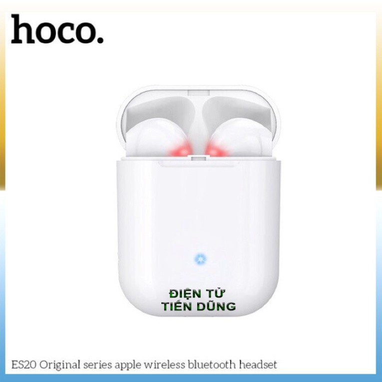 TAI NGHE HOCO ES20 TỶ LỆ 1: 1 TAI NGHE AIRPODSS- TAI NGHE BLUETOOTH ES20 THÍCH HỢP CHƠI NHẠC VÀ GAME ♥️♥️