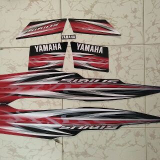 Bộ tem yamaha sirius 2013 đỏ đen