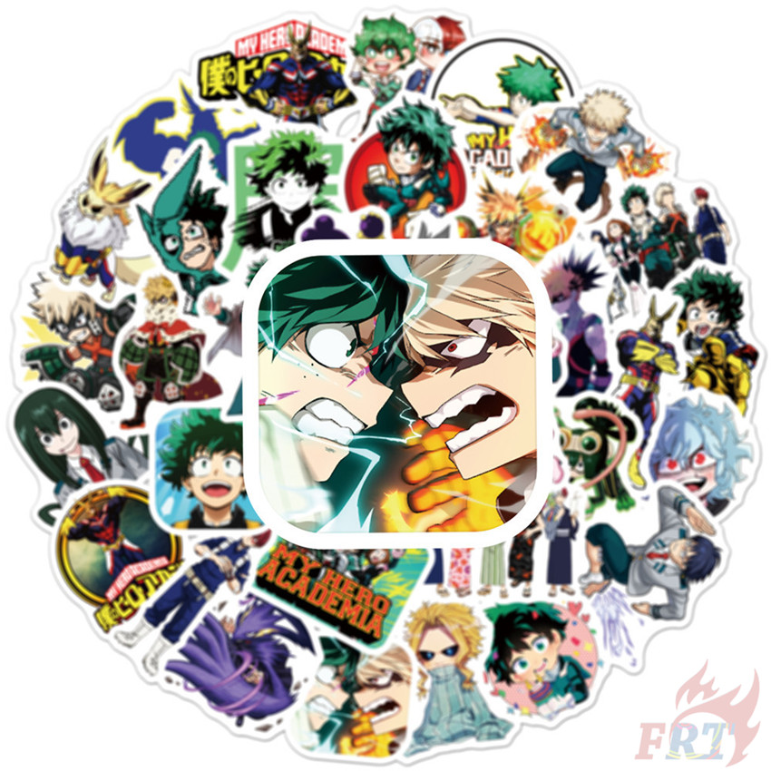 ❉ My Hero Academia - Series 09 Anime Cartoon Stickers ❉ 50Pcs/Set Midoriya Izuku Bakugou Katsuki Todoroki Shoto DIY Fashion Mixed Doodle Decals Stickers
