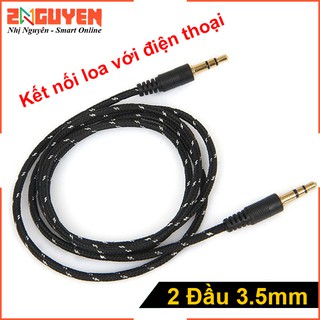 Dây Cáp Kết Nối Âm Thanh Loa Với Điện Thoại Jack 3.5MM 2 Đầu