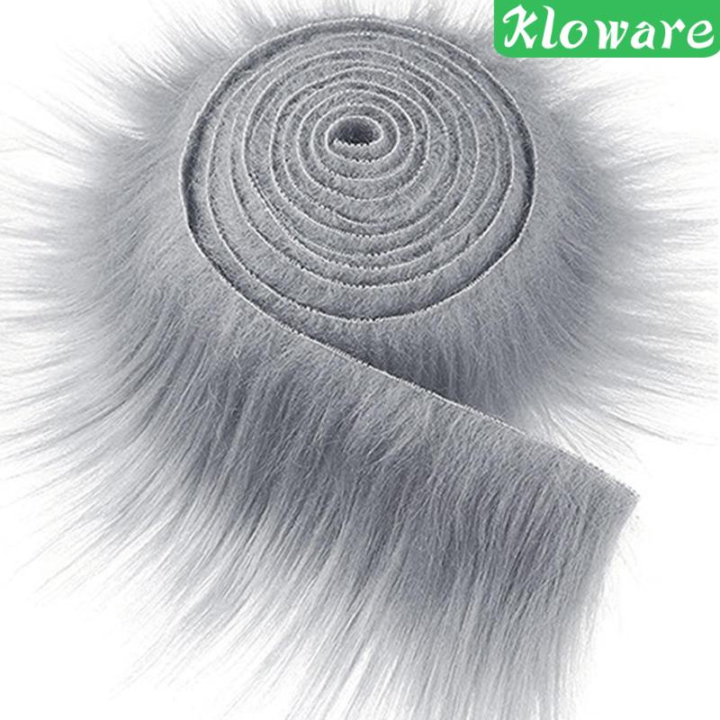 4 Cuộn Vải Lông Giả Mềm Rộng 9cmx6m Trang Trí Giáng Sinh