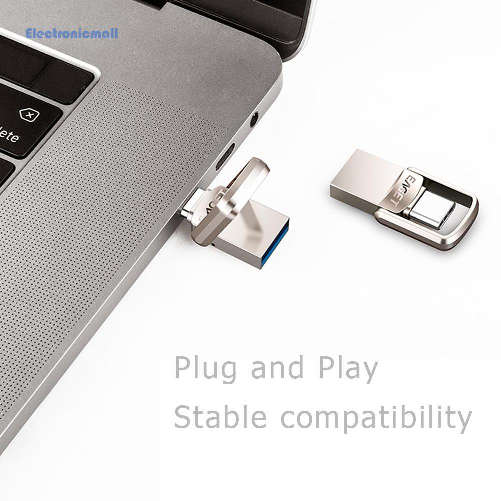 Thẻ nhớ USB 3.0 EAGET CU20 bằng kim loại nối đầu Type-C OTG mini tiện dụng | BigBuy360 - bigbuy360.vn