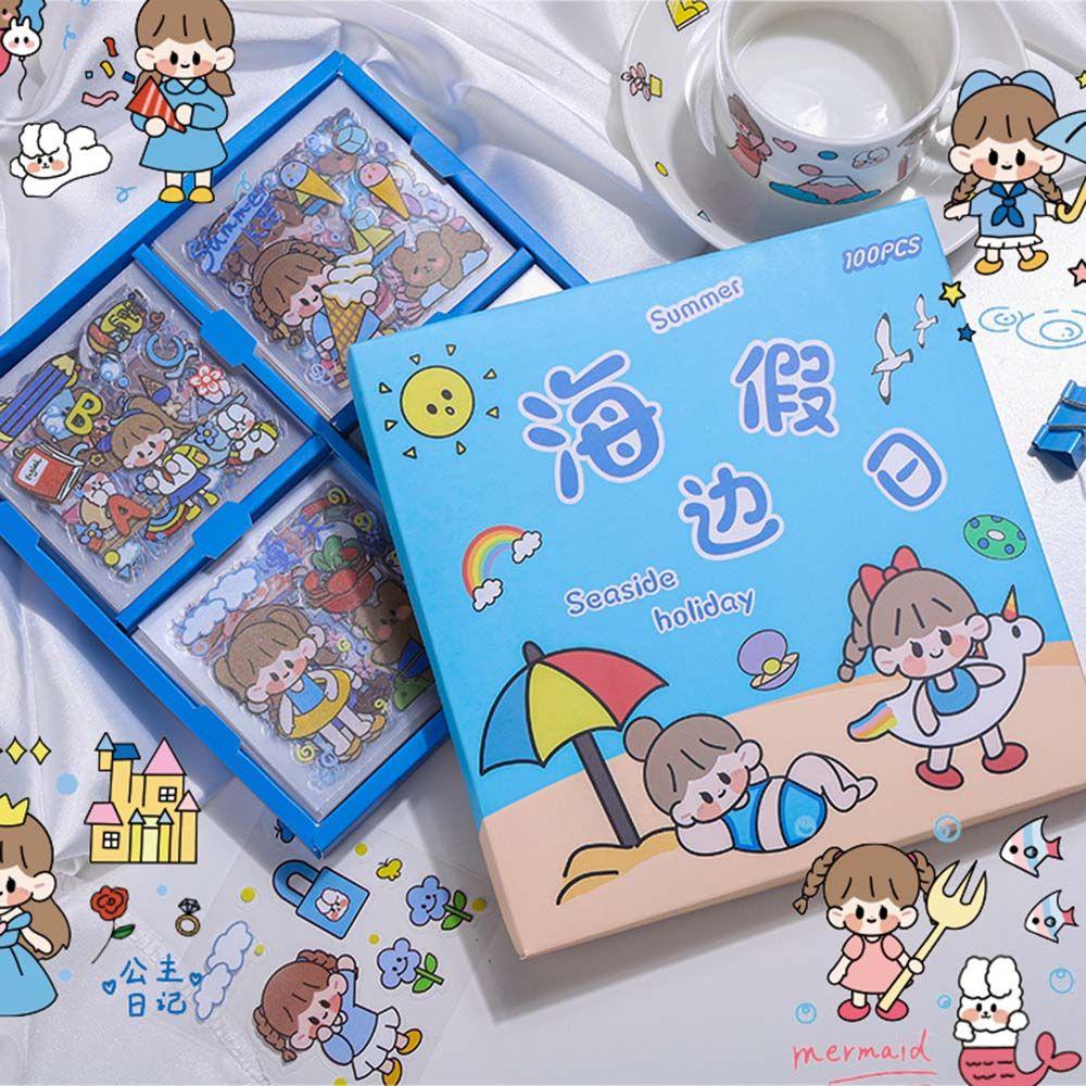 Sticker Dán Trang Trí Sổ Tay DIY Thanh Lịch Dành Cho Nữ Sinh
