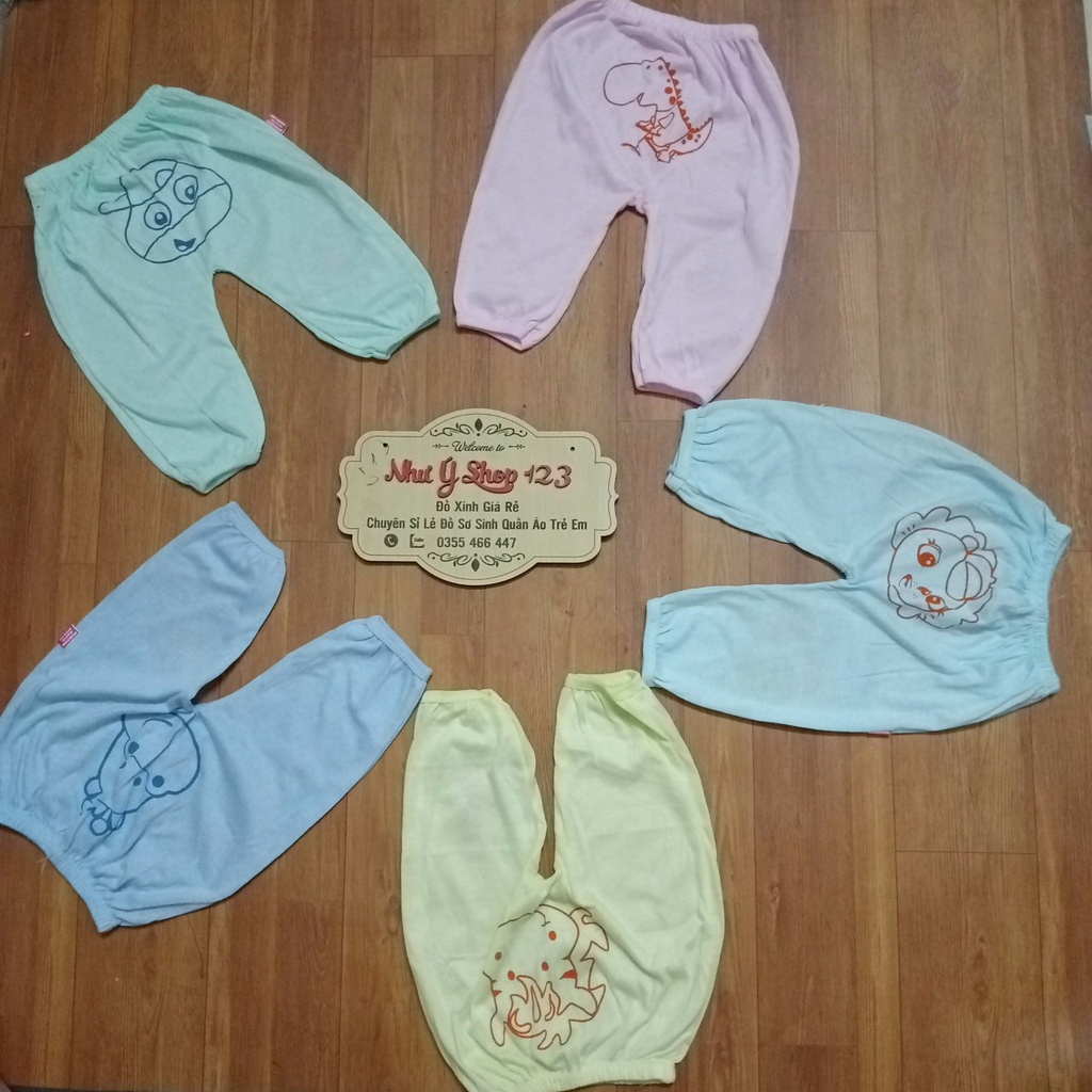 Quần Chục Dài Cotton Mông Hình Thú Loại Đẹp Cho Bé Trai Bé Gái Loại Đẹp