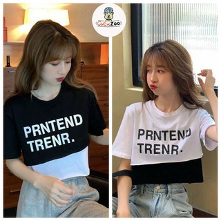 Áo thun croptop Trenr, set croptop 2 món kèm áo trong - CUTEZOO
