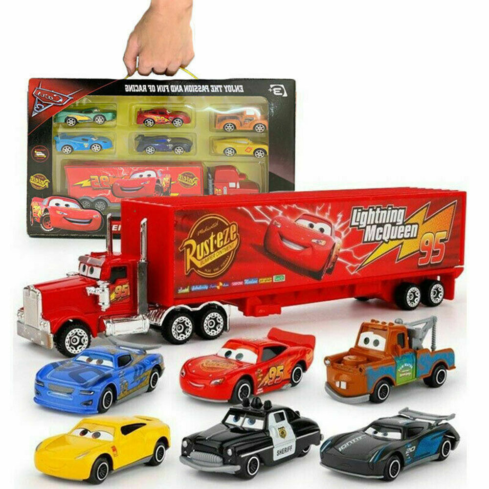 Bộ 7 Xe Đồ Chơi Lightning Mcqueen 2 Dành Cho Bé