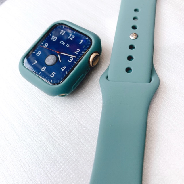 Combo 3 món ốp + dây+ppf 10D màu midnight green