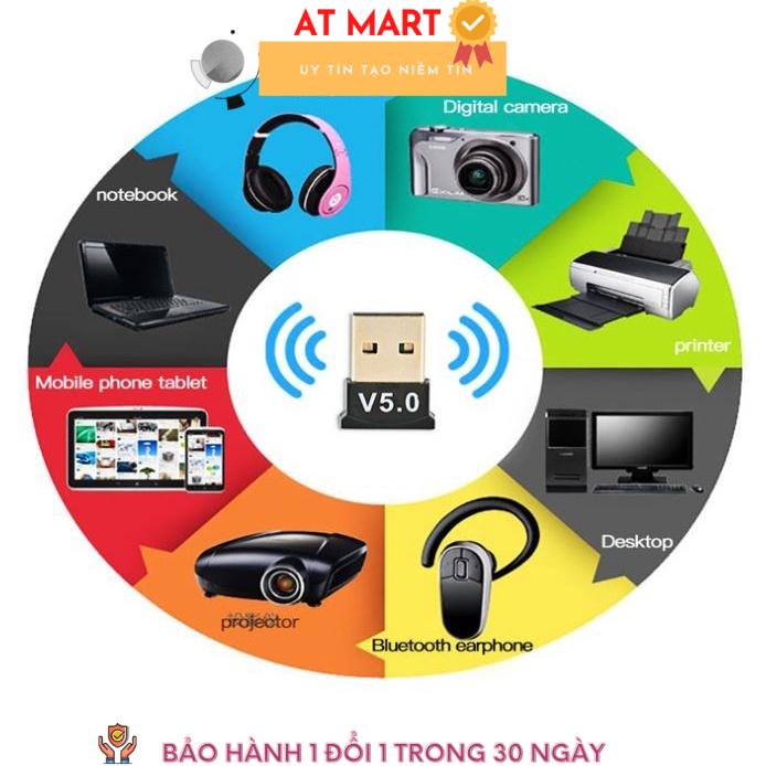 USB Bluetooth 5.0 cho PC -USB Bluetooth Máy tính kết nối 20m V5.0