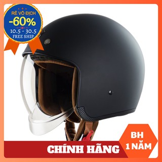 Mũ bảo hiểm Royal M139 kính âm đen nhám- Tháo lót được