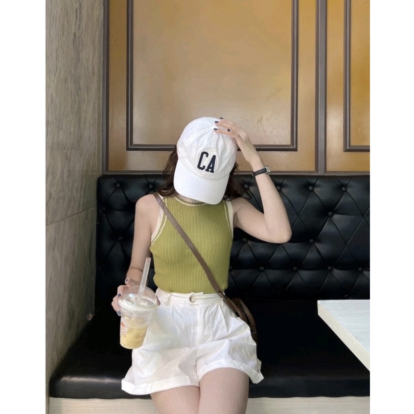 Áo Len Mongtoghi Ba Lỗ Dáng Crotop Pha Viền - Hanju
