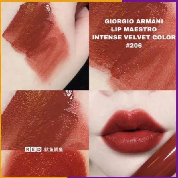Son Kem Giorgio Armani Lip Maestro 206 Cedar Đỏ Đất | BigBuy360 - bigbuy360.vn