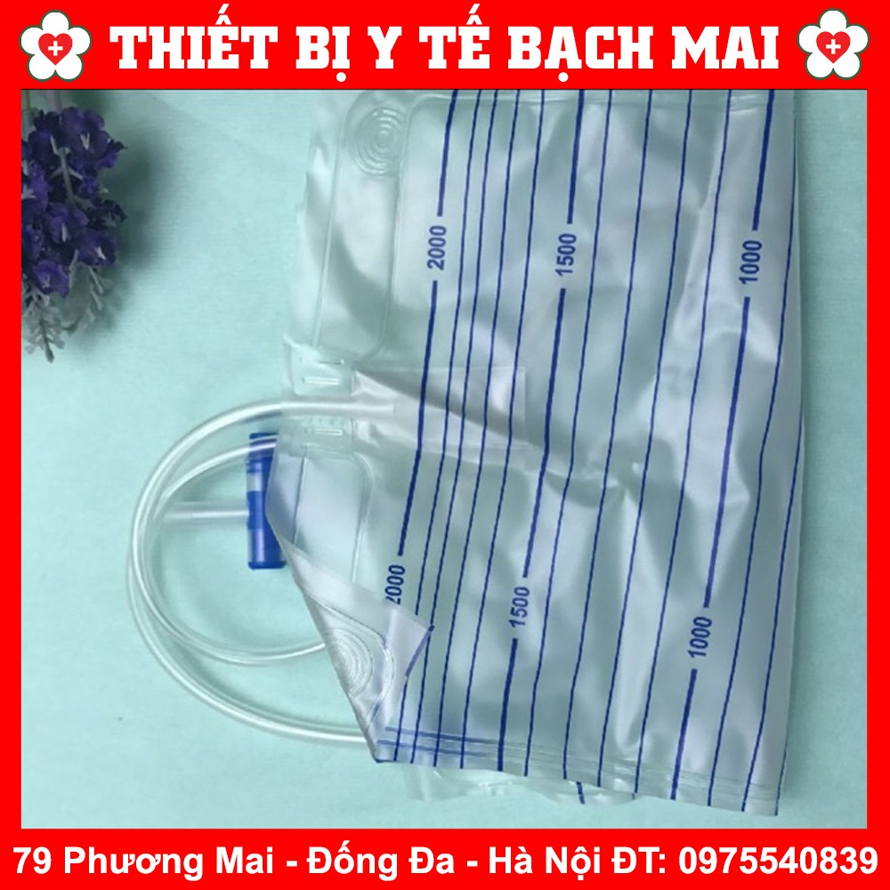 Bịch 10 Túi Đựng Nước Tiểu Y Tế Van Ngang