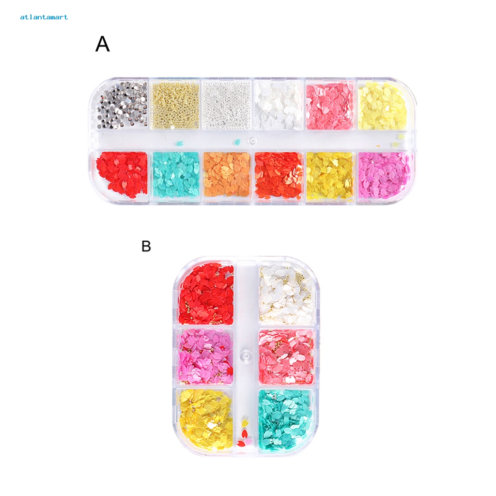 Atl| Cánh Hoa Giấy Trang Trí Móng Tay Nghệ Thuật Thân Thiện Với Môi Trường