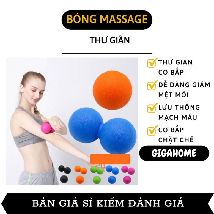 Bóng Massage GIGAHOME Bóng Cao Su Giãn Cơ, Massage Trị Liệu Cao Cấp, Phục Hồi Sau Tập 9141