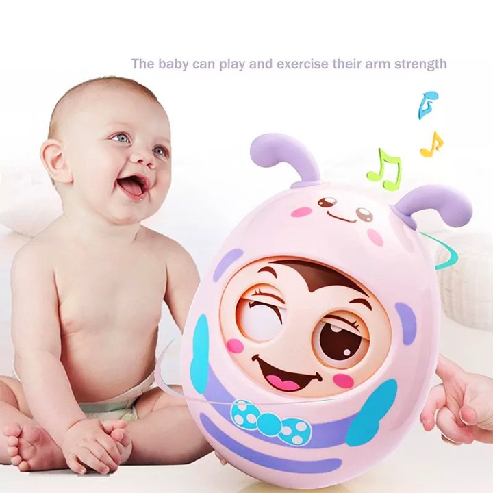 Lật đật cho bé hình chú ong chớp mắt ngộ nghĩnh có tiếng chuông vui tai cho bé trai và bé gái Baby-S – SDC042