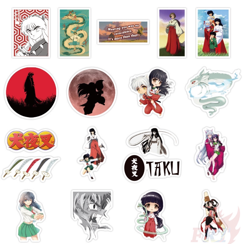 ❉ Inuyasha - Series 01 Anime Stickers ❉ 50Pcs/Set Waterproof Fashion DIY Decals Doodle Stickers