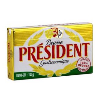 Bơ mặn President nhập khẩu Pháp 125g