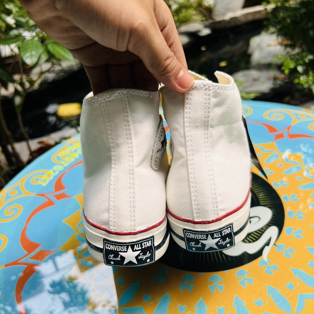 Giầy Thể Thao CONVERSE Trắng Nam NữCao Cổ Sneaker CV 1970s Cao Cấp