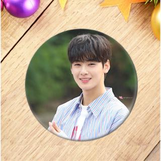 ASTRO Round Badge Brooch Pin