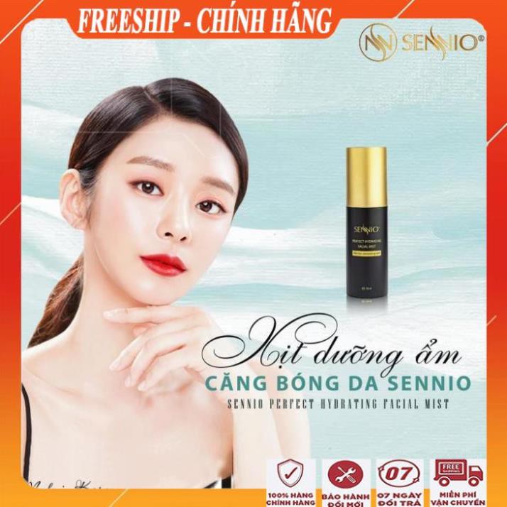 [ FreeShip - MUA 1 TẶNG 1 ] Xịt dưỡng ẩm căng bóng da sennio/ Xịt khoáng dưỡng ẩm da mặt đa năng cao cấp