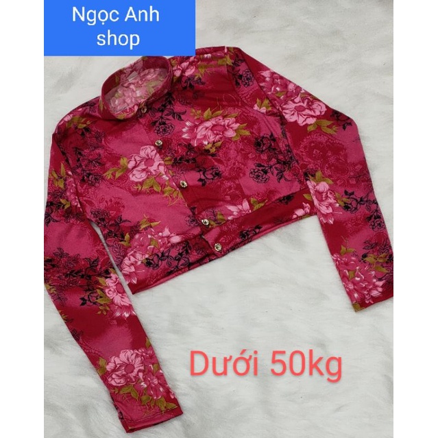 Áo khoác lửng chống nắng thun aty loại 1