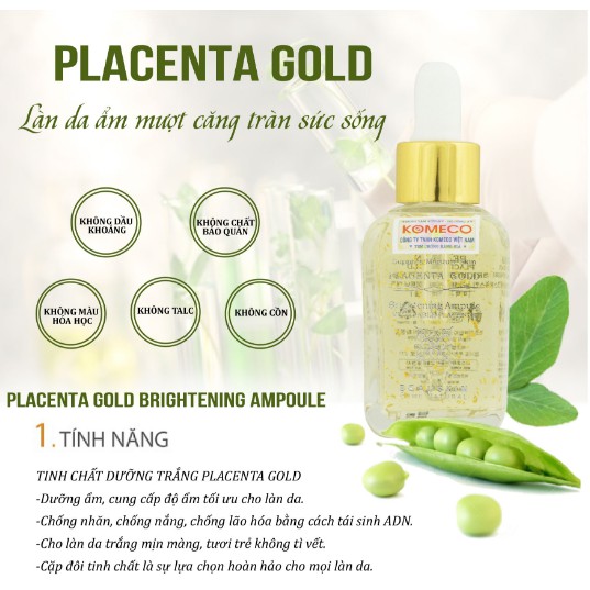 Tinh chất Placenta Gold Essence Skin làm trắng da Hàn Quốc 145ml