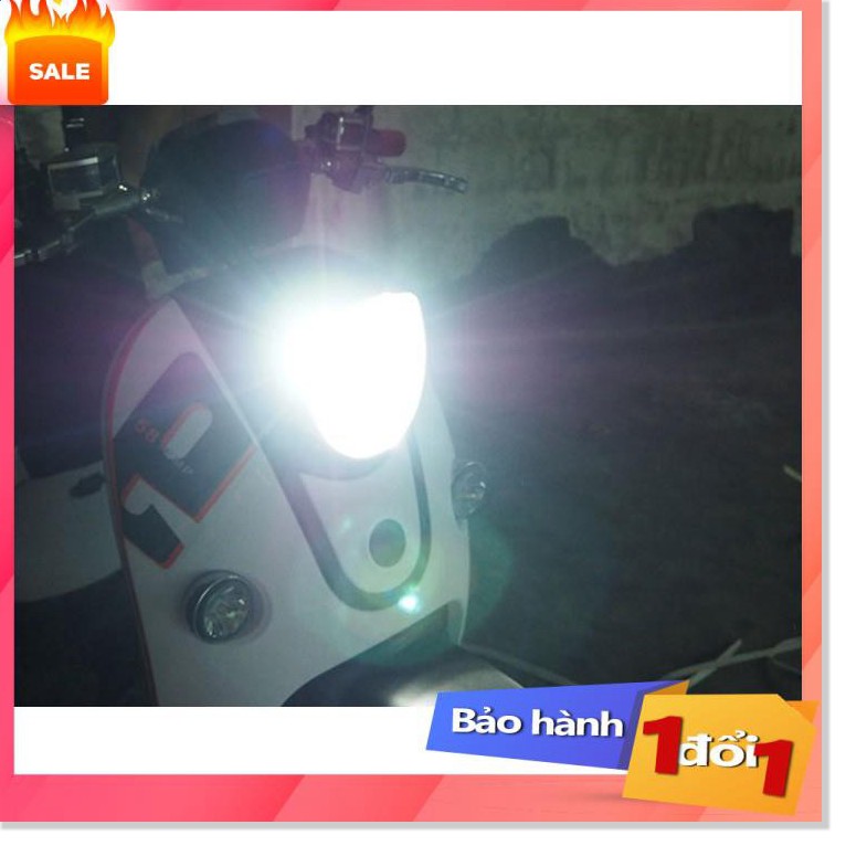 ✔️ [Top sale] -  Đèn pha xe máy led 3 chân H4/E01C siêu sáng