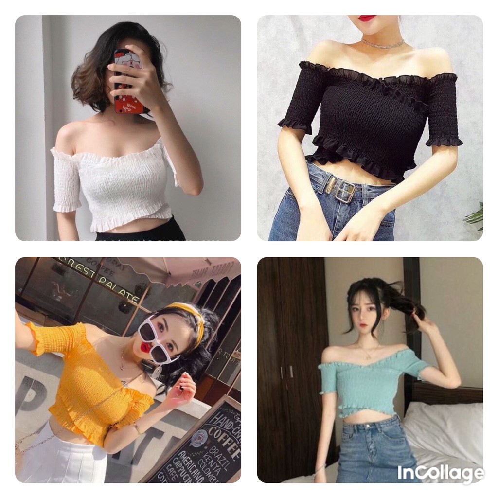 Áo Voan Nhúm - Áo Nữ Nhúm Đắp Chéo Tay Ngắn - Thời Trang Nữ AnAn - CRT9 | BigBuy360 - bigbuy360.vn