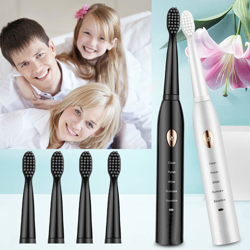 [HÀNG MỚI VỀ] Bàn chải đánh răng điện thương hiệu ELECTRIC TOOTHBRUSH. Tặng 3 đầu chải đi kèm.Bảo hành 12 tháng