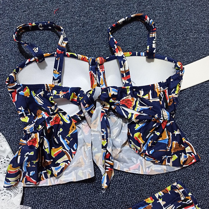 Bộ đồ bơi nữ 3 mảnh áo ren bikini đi biển | BigBuy360 - bigbuy360.vn