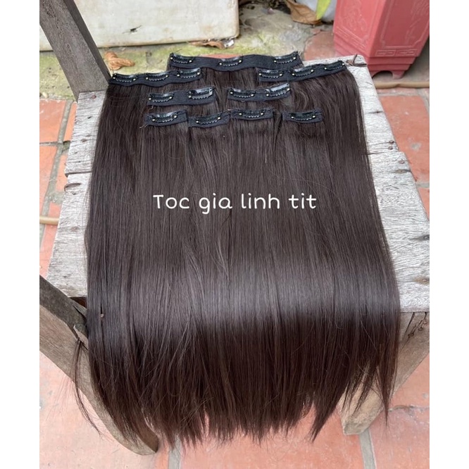 Kẹp nối tóc 9 phím thẳng cao cấp Hàn Quốc 45-50-55cm