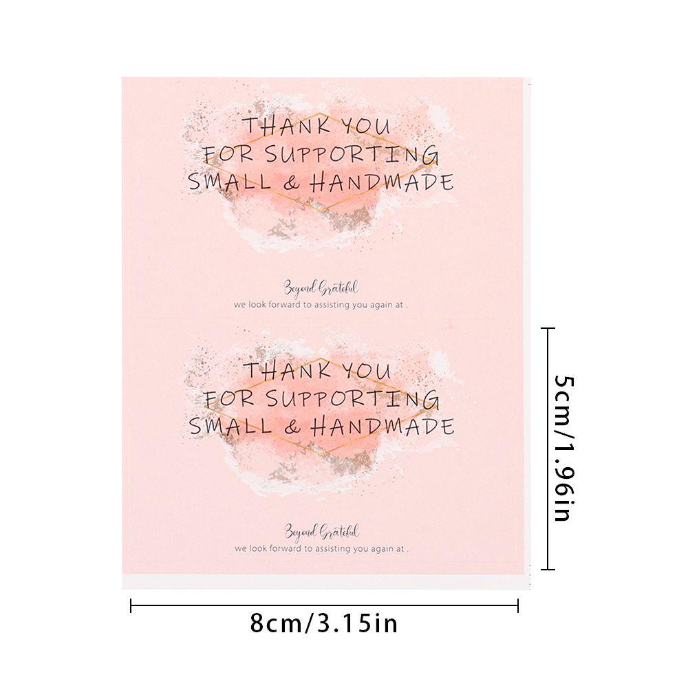 WTTLE Set 50 Sticker Chữ Thank You Dán Trang Trí Quà Tặng