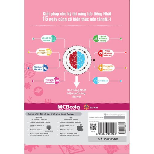 Sách - Giải Pháp Cho Kỳ Thi Năng Lực Tiếng Nhật - 15 Ngày Củng Cố Kiến Thức Nền Tảng N5
