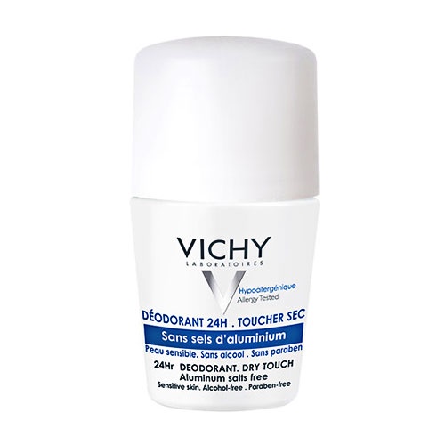 Lăn khử mùi VICHY Deodorant Anti-Transpirant khử mùi 24h Vichy 50ml cho da nhạy cảm (trắng 24h, xanh 48h, đỏ 72h)