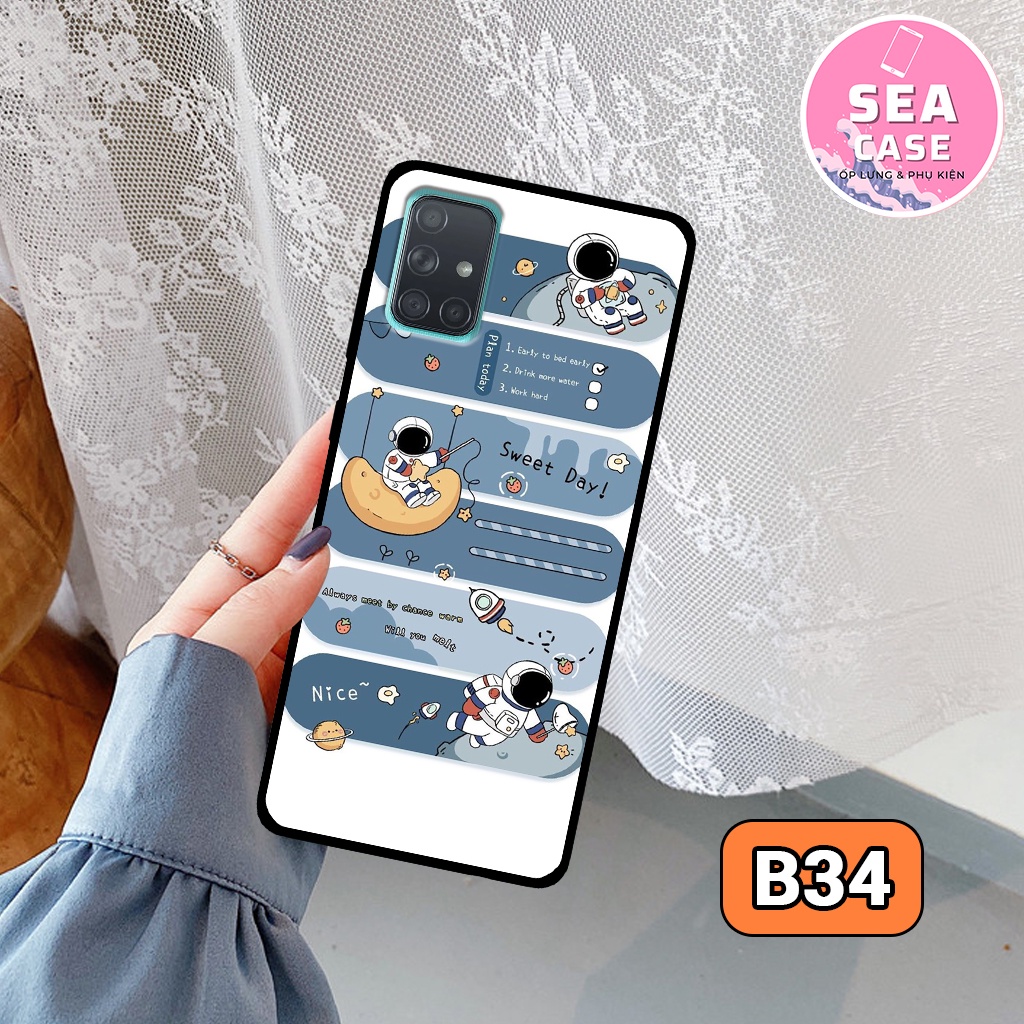 Ốp lưng Samsung A51/ A71/ M51 hình phi hành gia siêu hot,bền,đẹp – ốp nhựa chống trầy,chống va đập