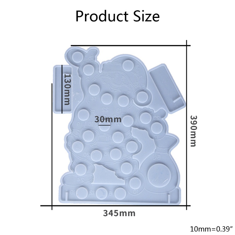 Khuôn Silicone Làm Trang Sức Hình Ông Già Noel