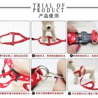 Dây dắt yếm 1 lớp cho chó mèo