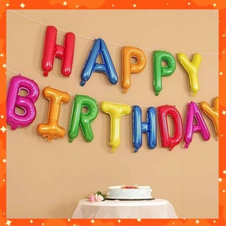 Bong bóng chữ Happy Birthday nhiều màu nhiều mẫu